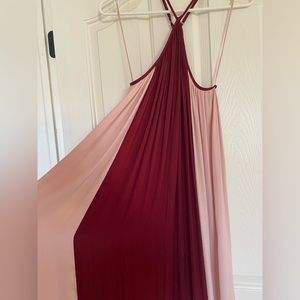 Banana Republic Coral midi halter dress size small